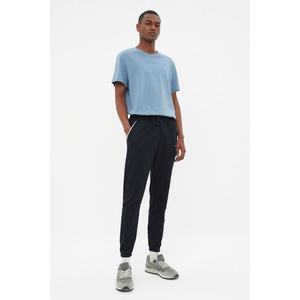 Trendyol Navy Blue Regular Fit Printed Elastic Leg Sweatpants obraz