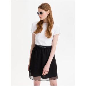 Bílo-černé dámské šaty Calvin Klein Jeans - Dámské obraz