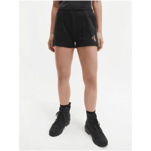 Černé dámské teplákové kraťasy s potiskem Calvin Klein Jeans obraz