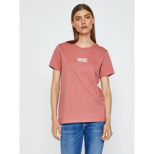 Dámské růžové triko Diesel Sily - Dámské obraz