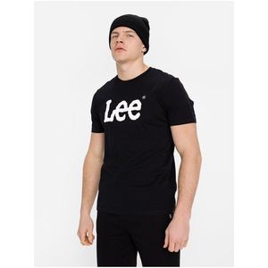 Černé pánské tričko s potiskem Lee - Pánské obraz