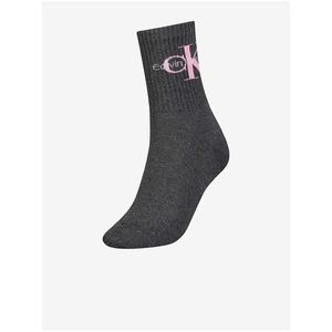 Tmavě šedé dámské ponožky Calvin Klein Underwear obraz