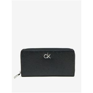 Černá dámská peněženka Calvin Klein Re-Lock Slim - Dámské obraz