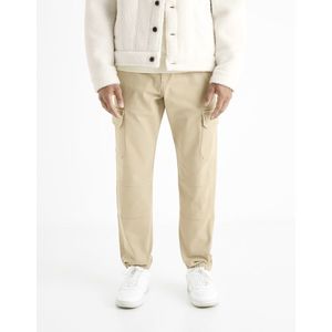 Béžové pánské kalhoty s kapsami Celio Solyte obraz