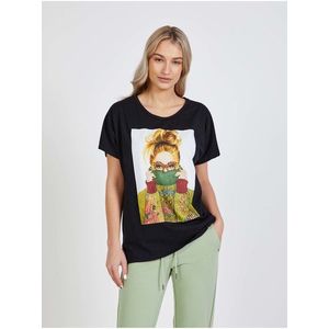Haily´s Černé dámské tričko Hailys Lia - Dámské obraz