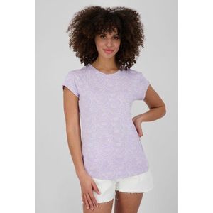 Světle fialové dámské vzorované tričko Alife and Kickin obraz