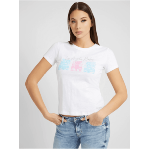 Bílé dámské tričko Guess Alissia - Dámské obraz
