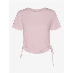 Světle růžové tričko Noisy May Line obraz