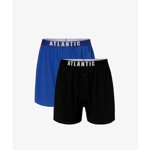 Pánské volné boxerky ATLANTIC 2Pack - modrá, námořnická modrá obraz