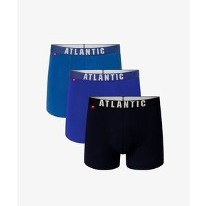 Pánské sportovní boxerky ATLANTIC 3Pack - tyrkysové/modré/tmavě modré obraz