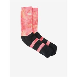 Sada dvou párů ponožek v černo-růžové a bílé barvě Quiksilver - Pánské obraz