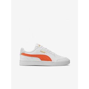 Oranžovo-bílé dětské tenisky Puma Shuffle Jr obraz