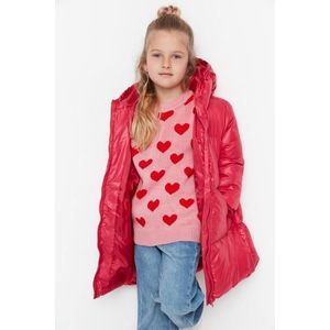 Růžová nafukovací dívčí bunda Trendyol obraz