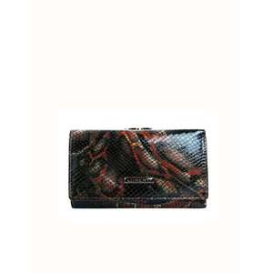 Dámská kožená peněženka v černé a červené barvě obraz