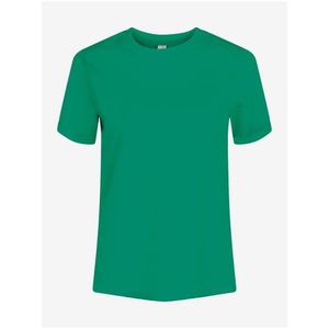 Zelené basic tričko Pieces Ria - Dámské obraz