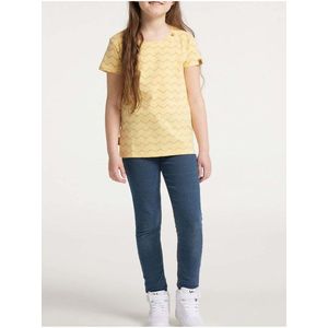Žluté holčičí vzorované tričko Ragwear Violka Chevron - Holky obraz