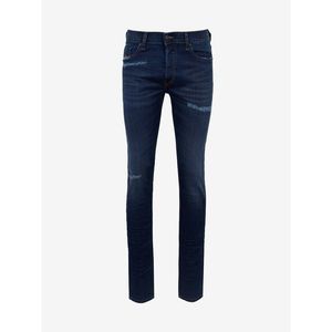 Modré pánské skinny fit džíny s potrhaným efektem Diesel Tepphar obraz