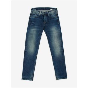 Tmavě modré pánské straight fit džíny Pepe Jeans Kingston - Pánské obraz