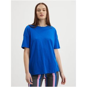 Modré volné basic tričko Noisy May Mathilde - Dámské obraz