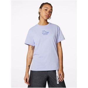 Světle fialové dámské tričko Converse - Dámské obraz