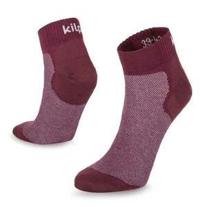 Vínové unisex běžecké ponožky Kilpi MINIMIS obraz