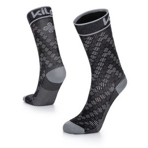 Šedo-černé unisex ponožky Kilpi CYCLER-U obraz
