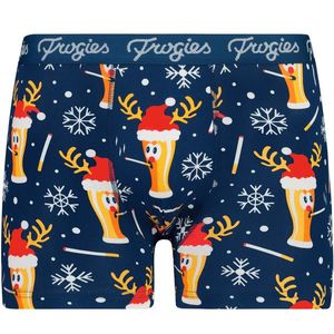 Pánské boxerky Smoke beer navy Frogies Christmas obraz