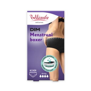 Černé noční i denní menstruační kalhotky Bellinda MENSTRUAL BOXER STRONG obraz