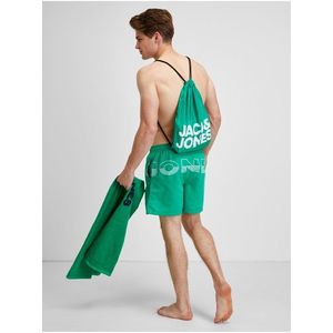 Sada pánských plavek, ručníku a vaku v zelené barvě Jack & Jones - Pánské obraz