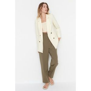 Trendyol Yellow Woven Lined Double Breasted Closeup Blazer Jacket obraz
