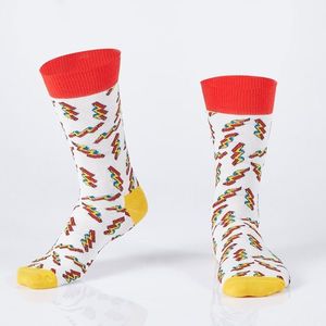 Krémové pánské ponožky s bleskem obraz