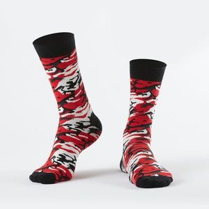 Červené camo pánské ponožky obraz