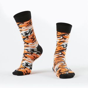 Oranžové camo pánské ponožky obraz