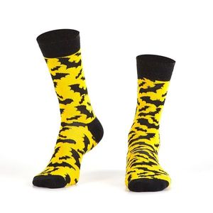 Pánské žluté ponožky s netopýry obraz