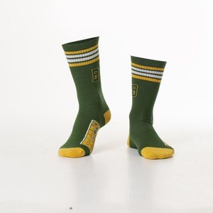 Pánské zelené sportovní ponožky s nápisem obraz
