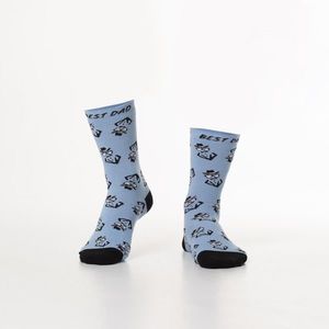 Modré dámské ponožky s postavičkami obraz