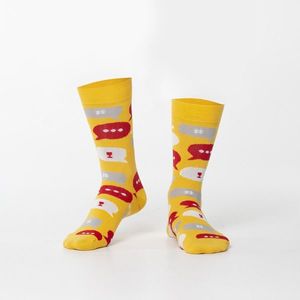 Žluté pánské ponožky ve zprávě obraz