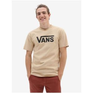 Béžové pánské tričko VANS - Pánské obraz