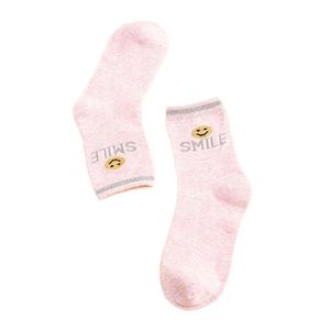 Children's socks Shelvt light pink Smile obraz
