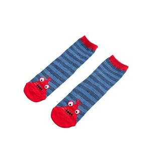 Shelvt children's socks with monster stripes obraz