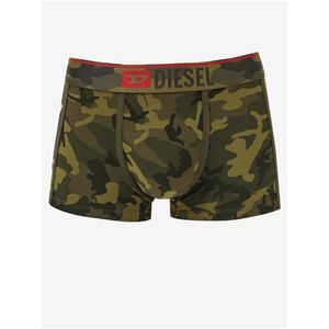 Zelené pánské maskáčové boxerky Diesel Damien - Pánské obraz