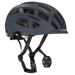 Spokey POINTER PRO Cyklistická prilba s LED blikačkou a blinkry, 58-61 cm, čierna obraz