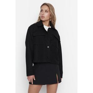 Trendyol Black Premium Wool Cachet Coat obraz