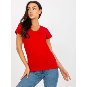Základní červené dámské tričko s krátkým rukávem obraz