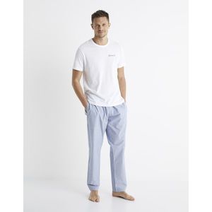 Modro-bílé bavlněné pyžamo Celio Biniou obraz