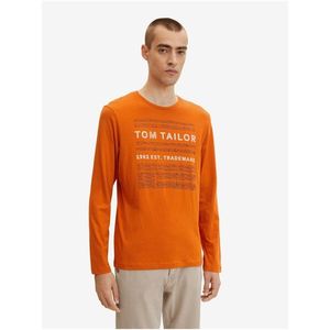 Oranžové pánské tričko Tom Tailor obraz
