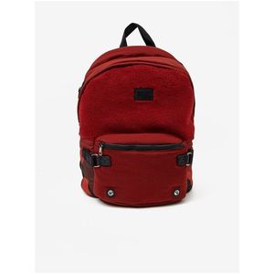 Červený batoh s umělým kožíškem Diesel - Pánské obraz