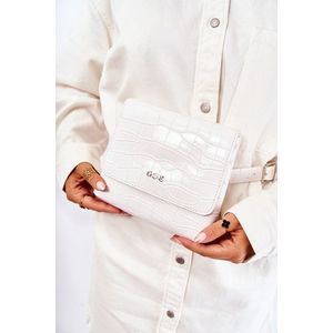 Kožená taška Small Messenger Bag GOE ZNJ035 Bílá obraz