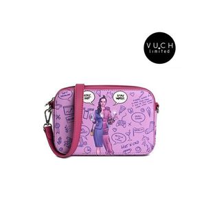 Růžová dámská crossbody kabelka Vuch Devided handbag obraz