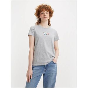 Šedé dámské žíhané tričko Levi's® 501 obraz